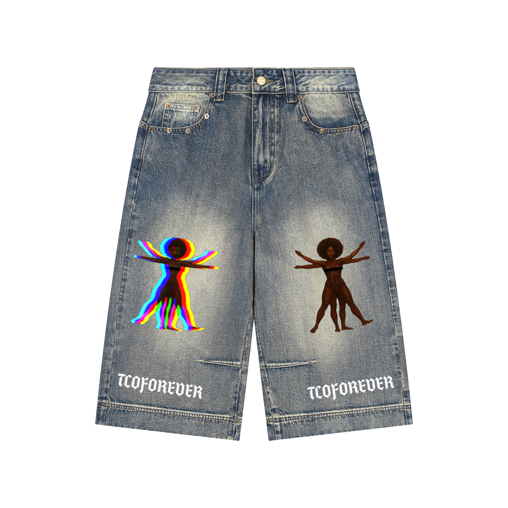 TCOFOREVER Vintage Denim Shorts